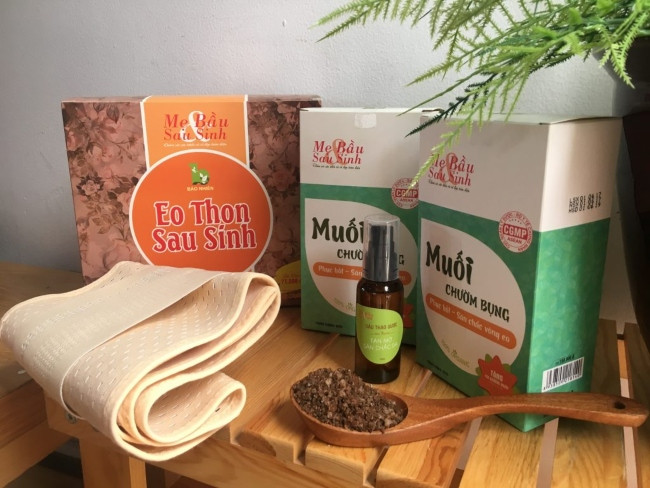 TOP 9 Muối chườm bụng sau sinh cho mẹ dáng đẹp eo thon